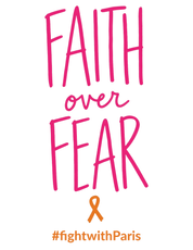 Print File 8.5x11 - Fight With Paris | Faith Over Fear Hand Lettered