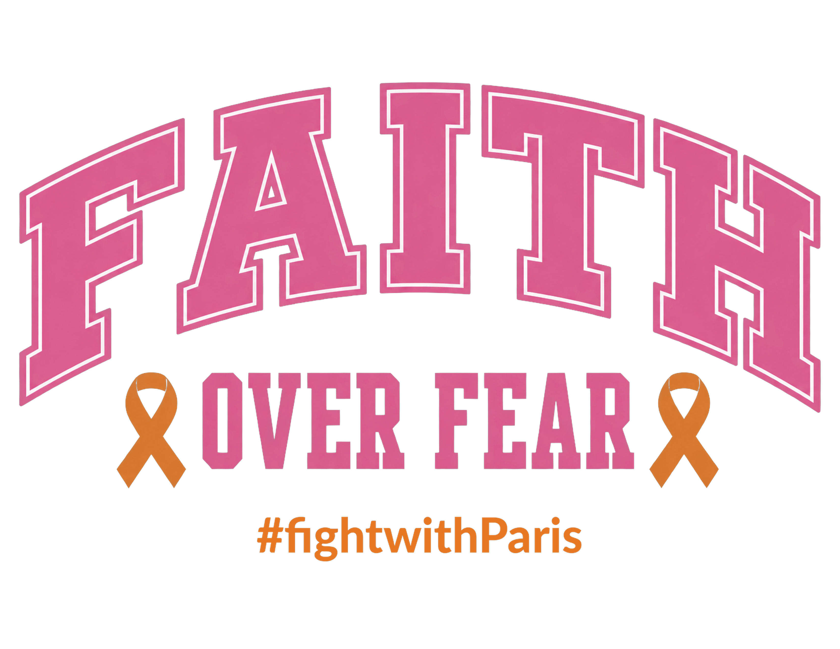 Print File 11x8.5 - Fight With Paris | Faith Over Fear Varsity