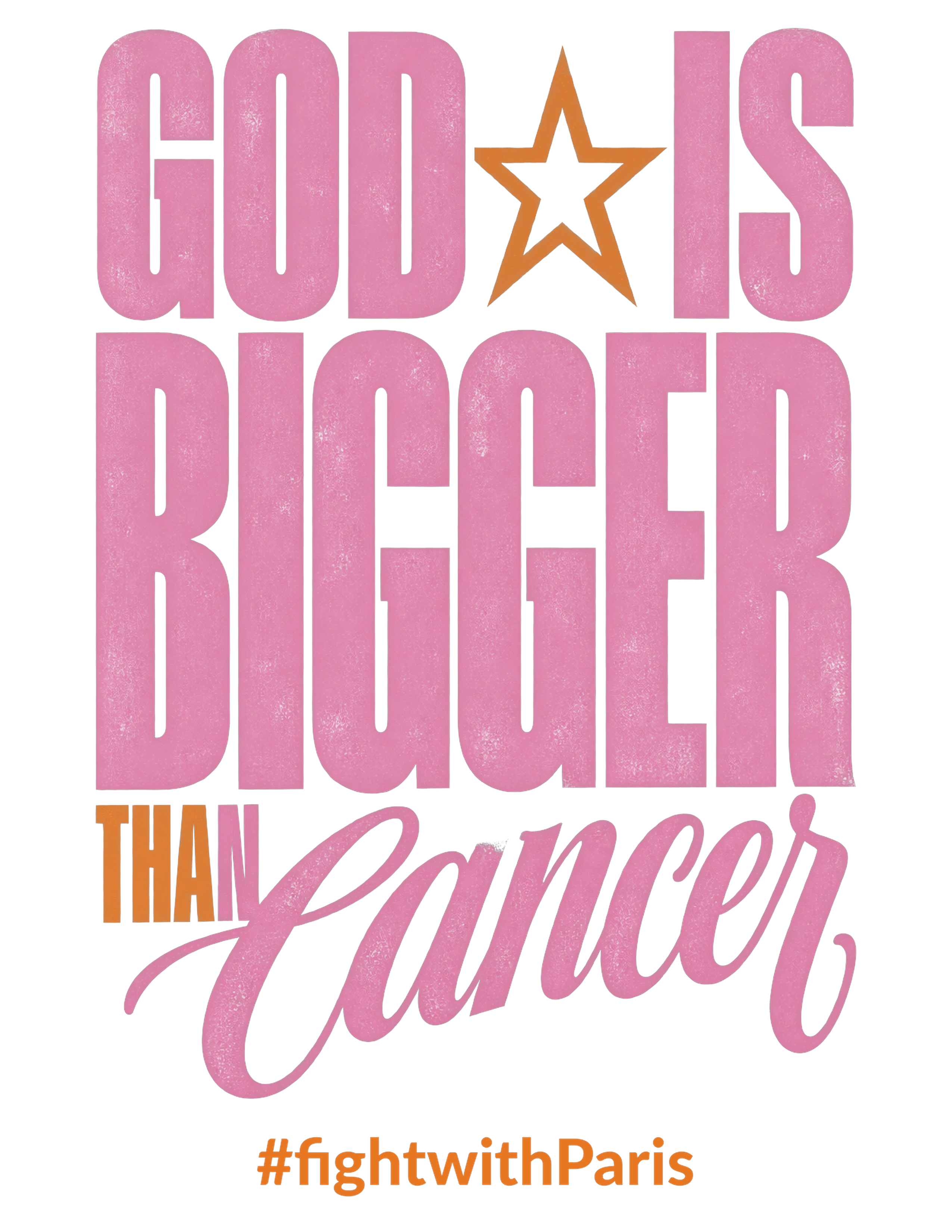 Print File 8.5x11 - Fight With Paris | God Is Bigger Than Cancer