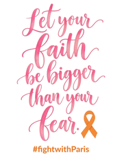 Print File 8.5x11 - Fight With Paris | Let Your Faith Be Bigger Than Your Fear