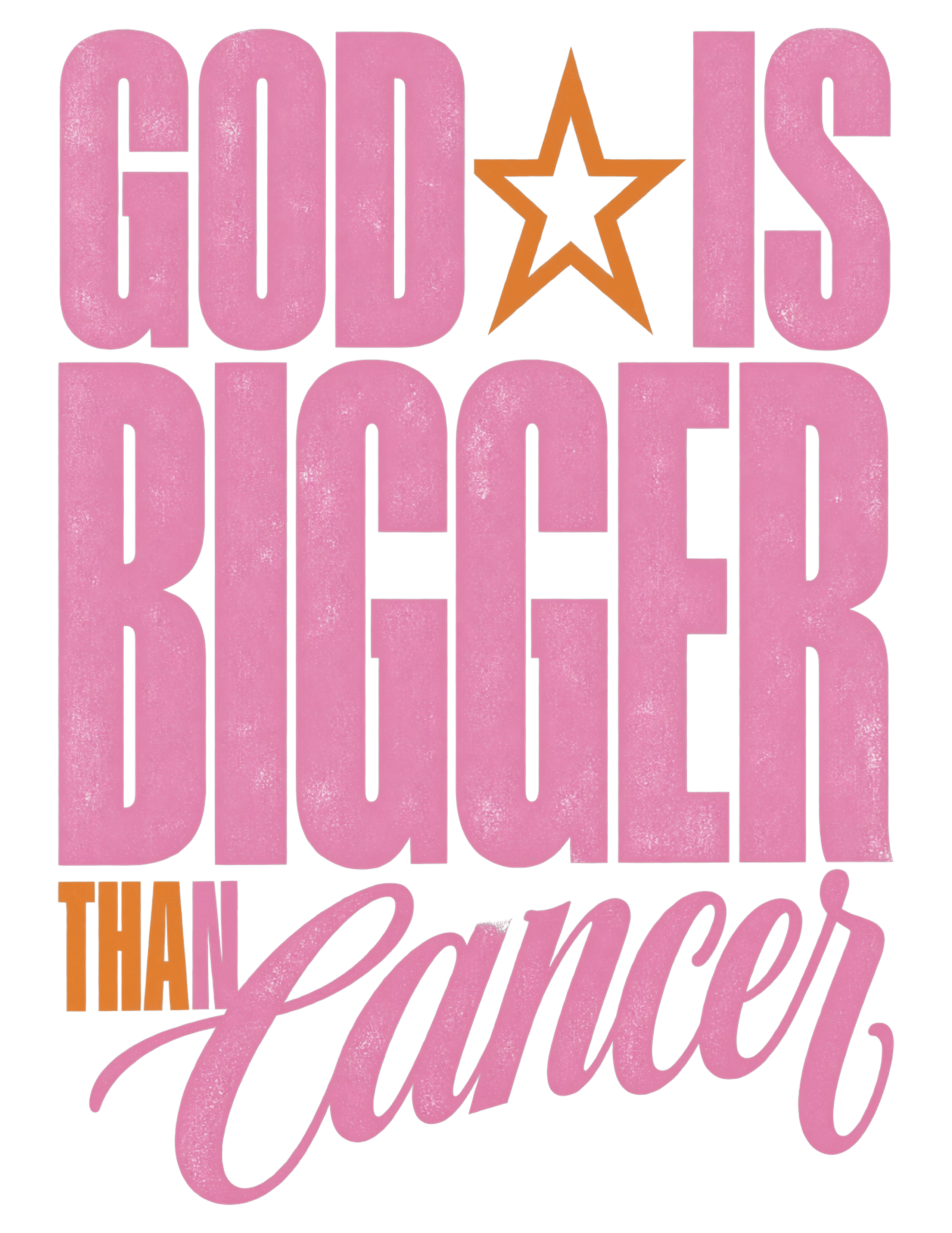 Print File 8.5x11 - God Is Bigger Than Cancer
