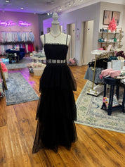 Black Tulle Maxi Dress