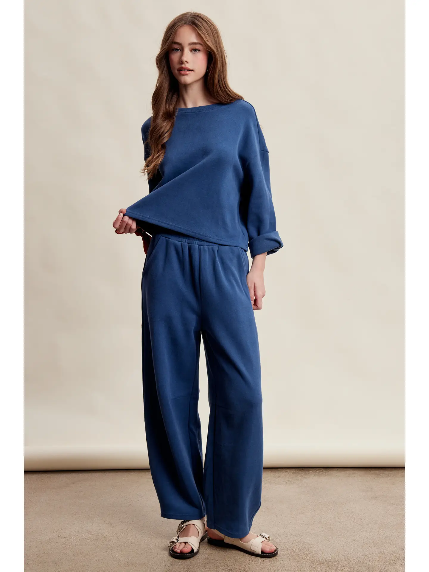 Blue Lounge Set — color: blue and two piece set