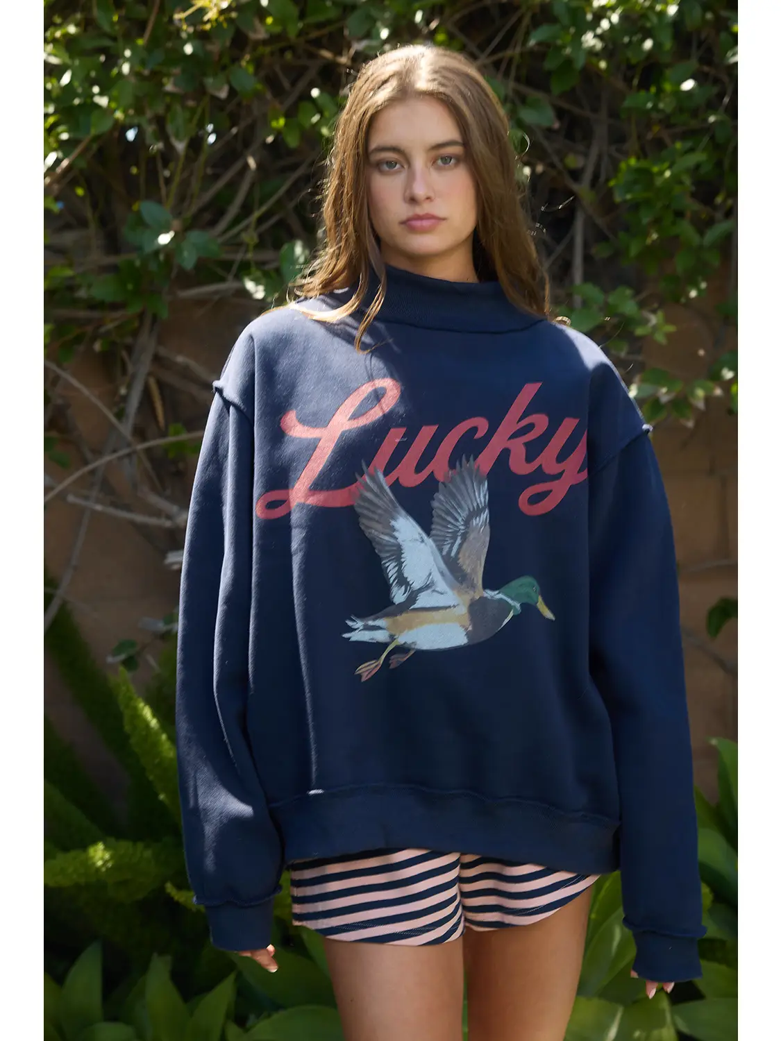 Lucky & Mallard Mock-Neck
