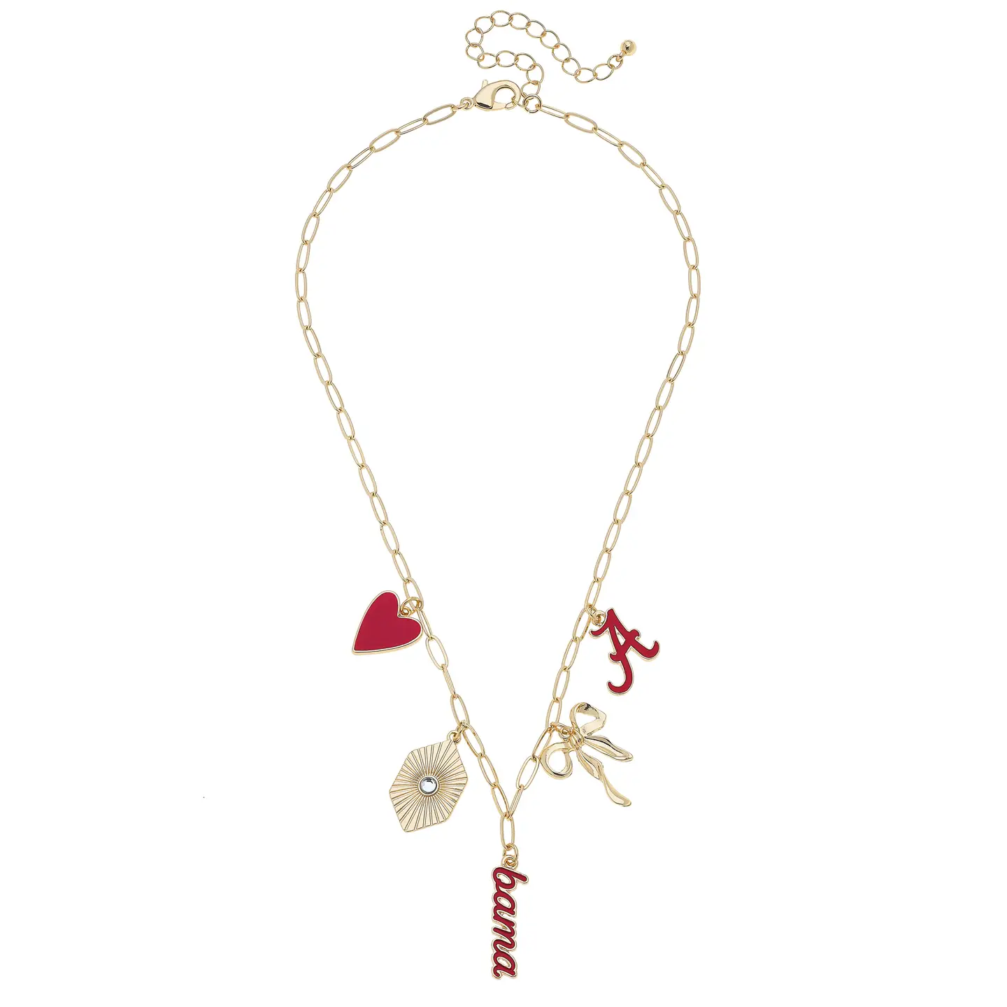 Alabama Crimson Tide Paper Clip Charm Collector Necklace