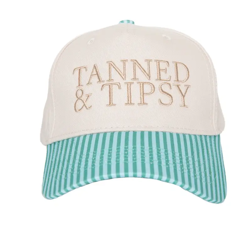 Green & Blue Tanned & Tipsy Hat