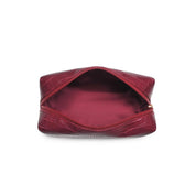 Red Croc Cosmetic Pouch