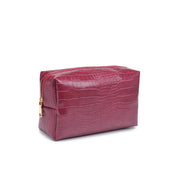 Red Croc Cosmetic Pouch