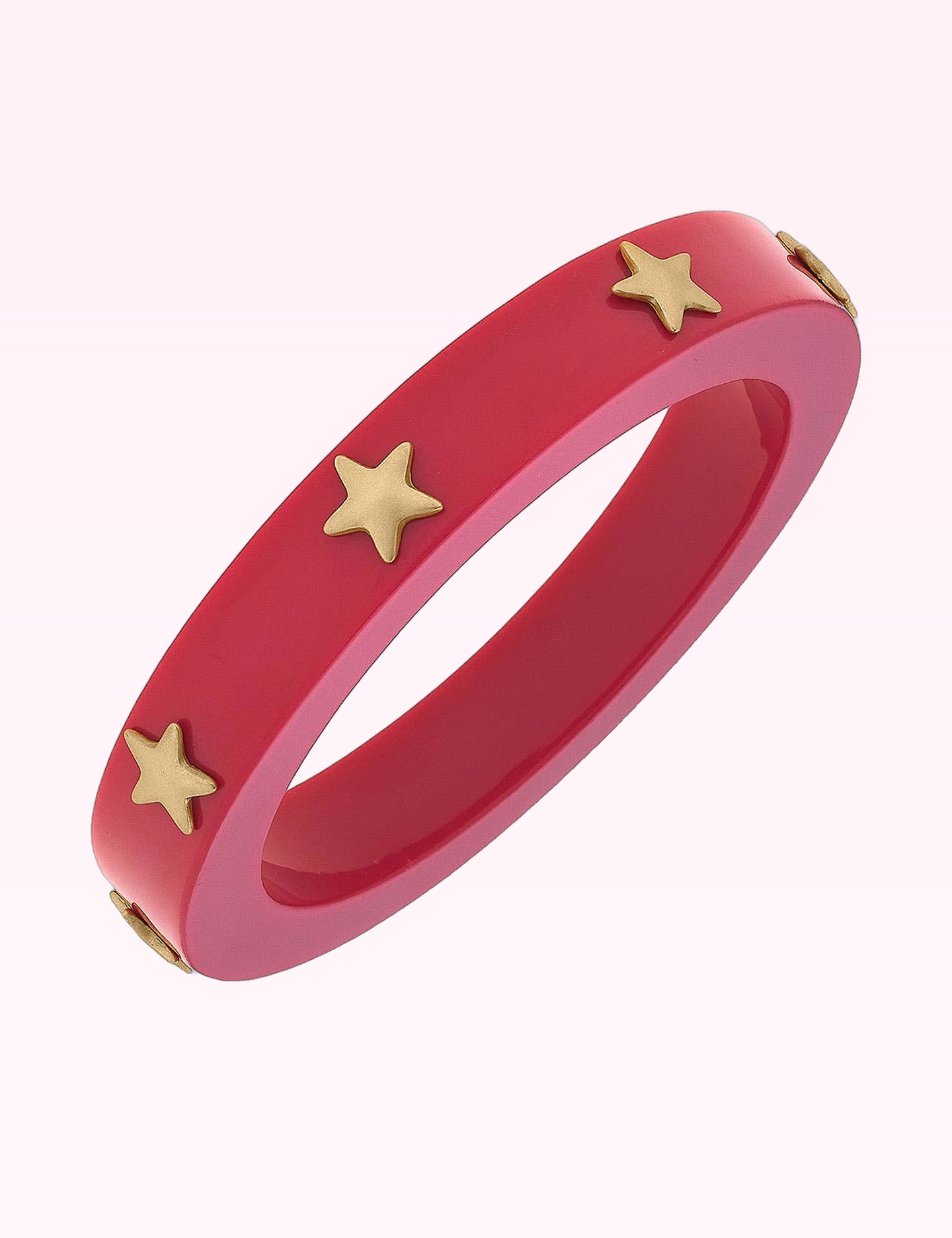 Ninety Nine Boutique super-pale pink accessory product photo: Darla Star Resin Bangle (September 30, 2026)