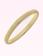 Ninety Nine Boutique super-pale pink accessory product photo: Florence Skinny Watchband Bangle in Satin Gold (September 30, 2026)