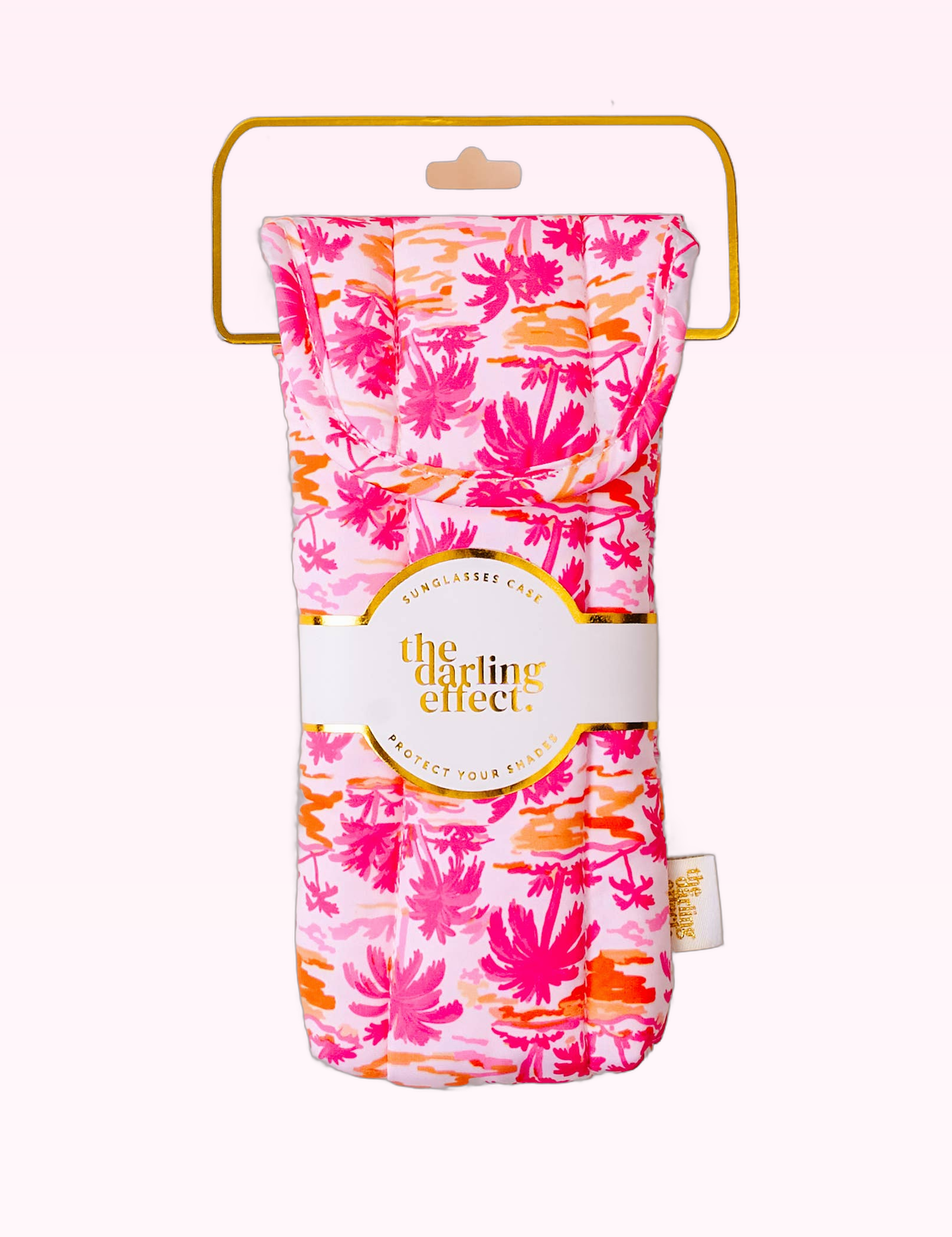 Ninety Nine Boutique super-pale pink accessory product photo: Sunglasses Case-Paradise Palms (September 30, 2026)