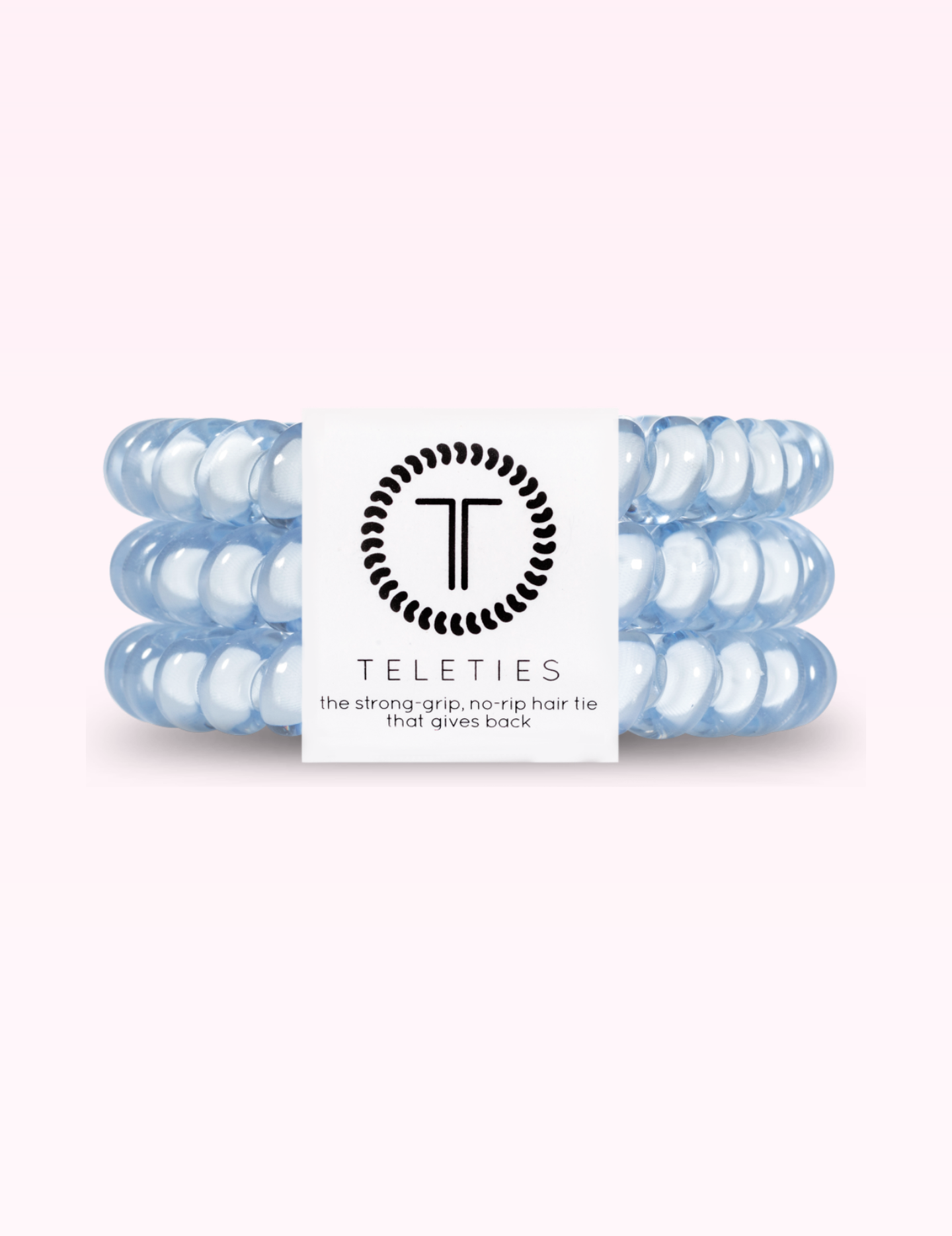 Ninety Nine Boutique super-pale pink accessory product photo: Spiral Hair Coils | Small | Washed Denim (September 30, 2026)