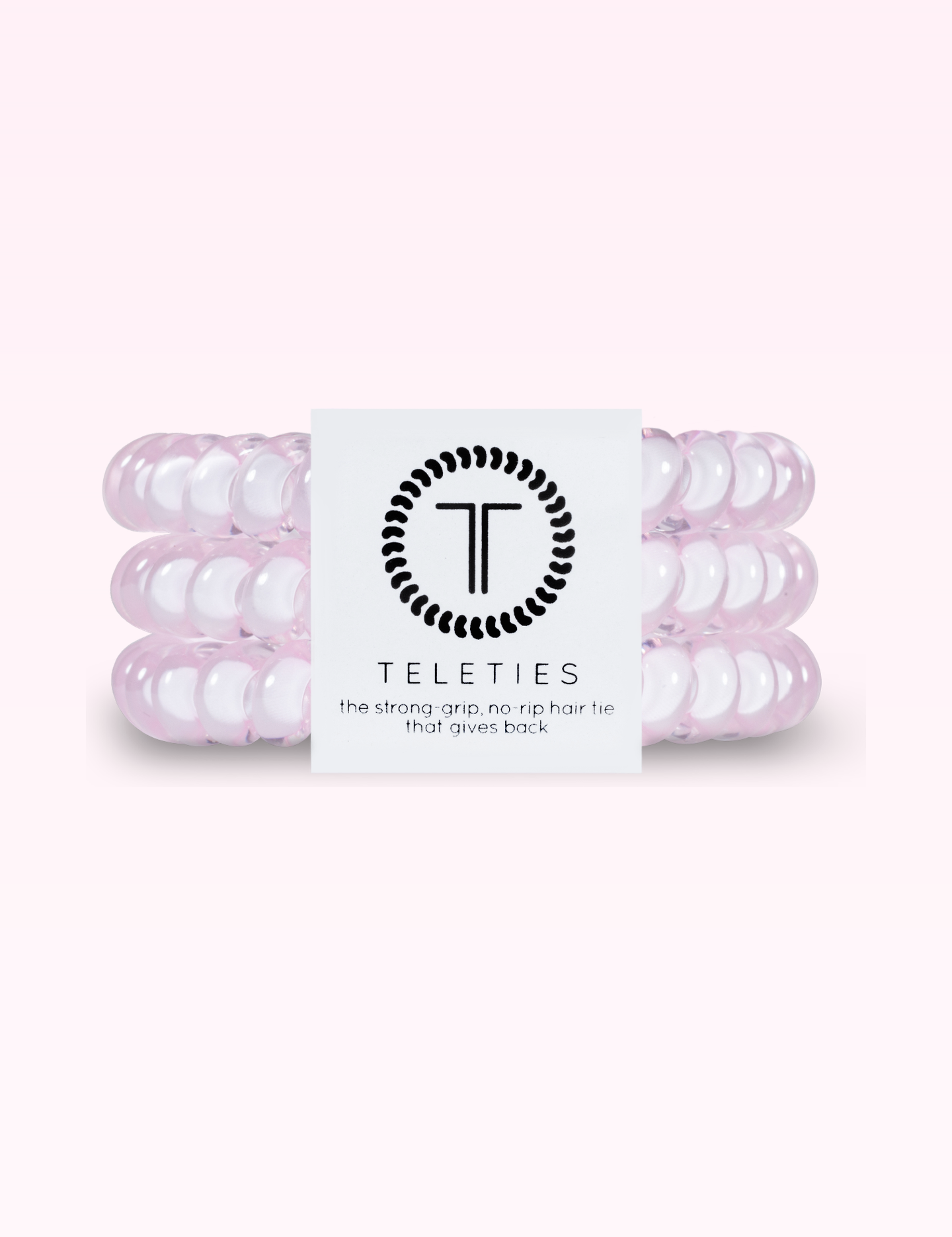 Ninety Nine Boutique super-pale pink accessory product photo: Spiral Hair Coils | Small | Rose Water Pink (September 30, 2026)