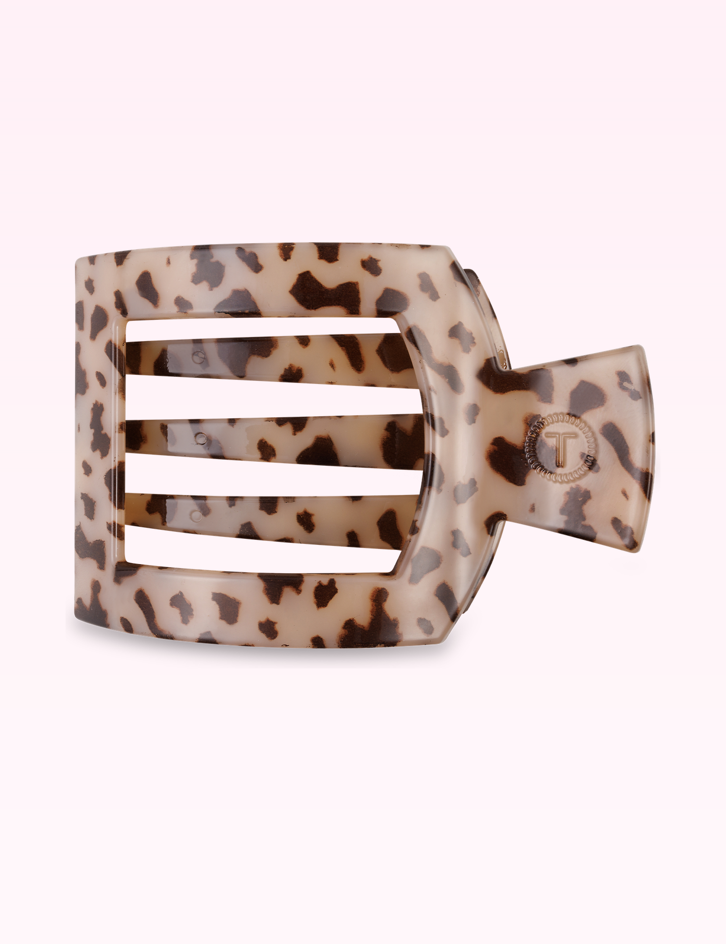 Ninety Nine Boutique super-pale pink accessory product photo: Flat Square Hair Clip | Large | Blonde Tortoise (September 30, 2026)