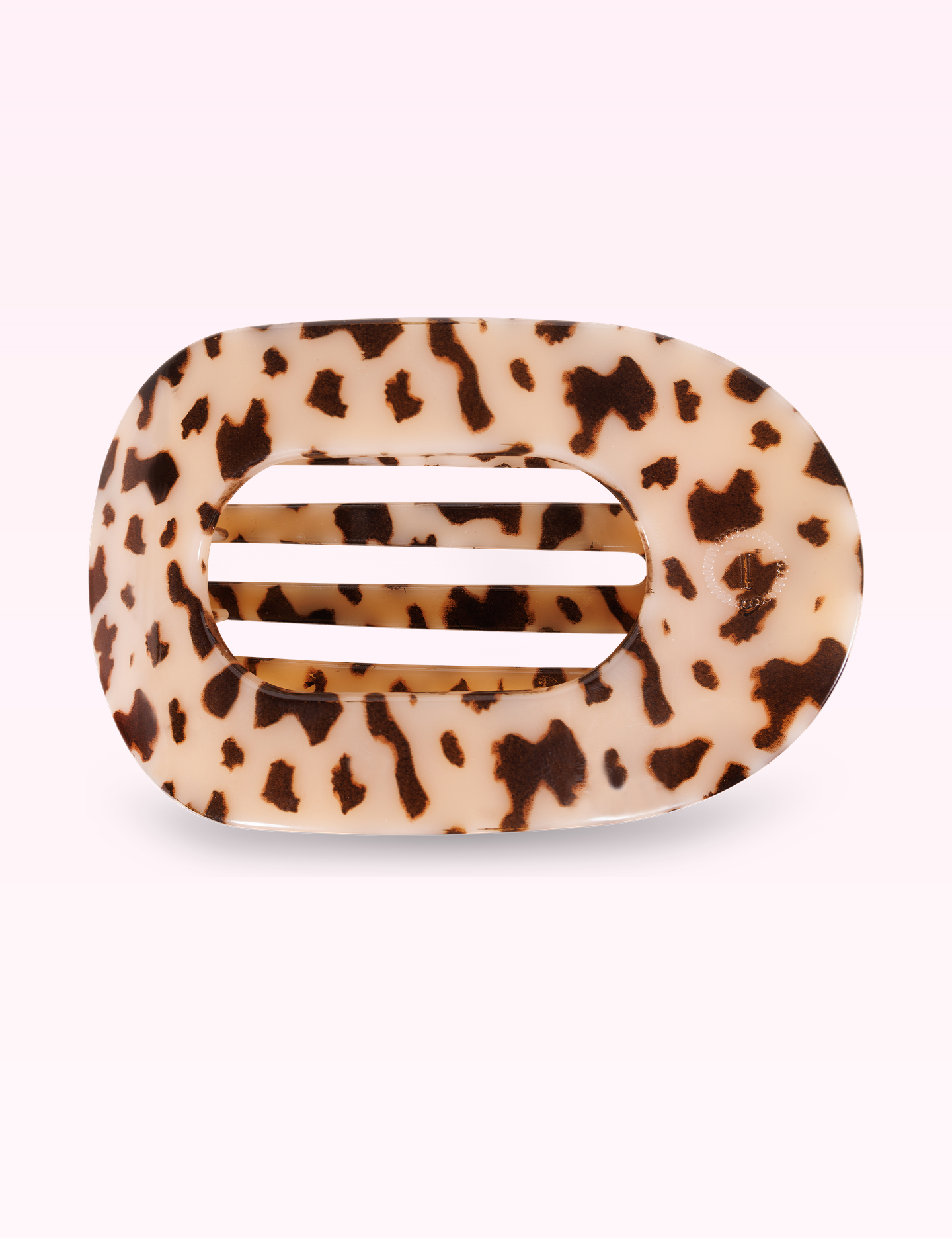 Ninety Nine Boutique super-pale pink accessory product photo: Flat Round Hair Clip | Large | Blonde Tortoise (September 30, 2026)