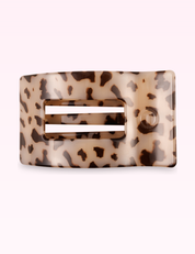Ninety Nine Boutique super-pale pink accessory product photo: Flat Rectangle Hair Clip | Large | Blonde Tortoise (September 30, 2026)