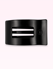 Ninety Nine Boutique super-pale pink accessory product photo: Flat Rectangle Hair Clip | Medium | Jet Black (September 30, 2026)