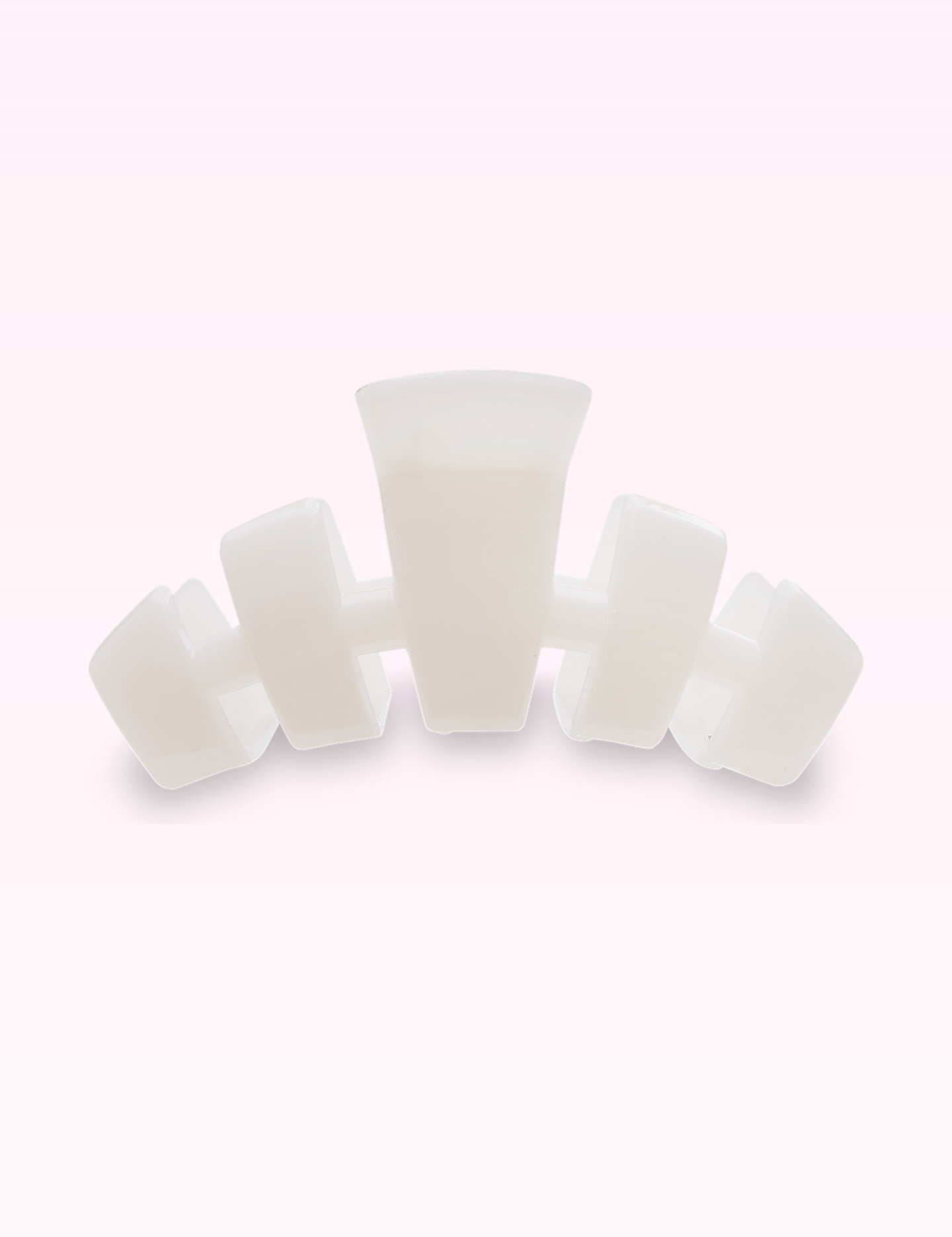 Ninety Nine Boutique super-pale pink accessory product photo: Classic Hair Clip | Medium | Coconut White (September 30, 2026)