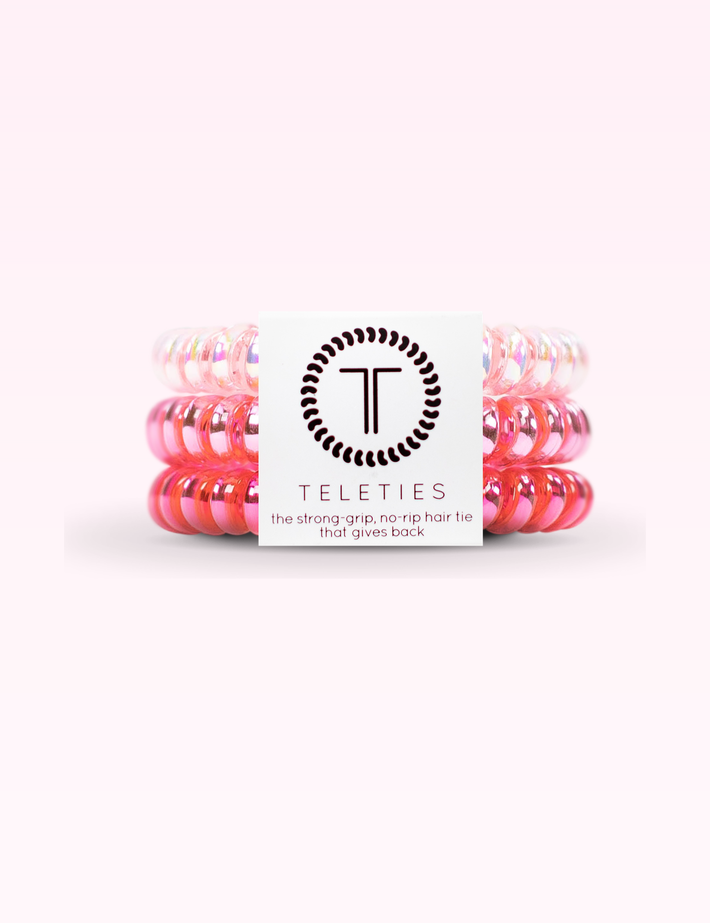 Ninety Nine Boutique super-pale pink accessory product photo: Spiral Hair Coils | Small | Think Pink (September 30, 2026)
