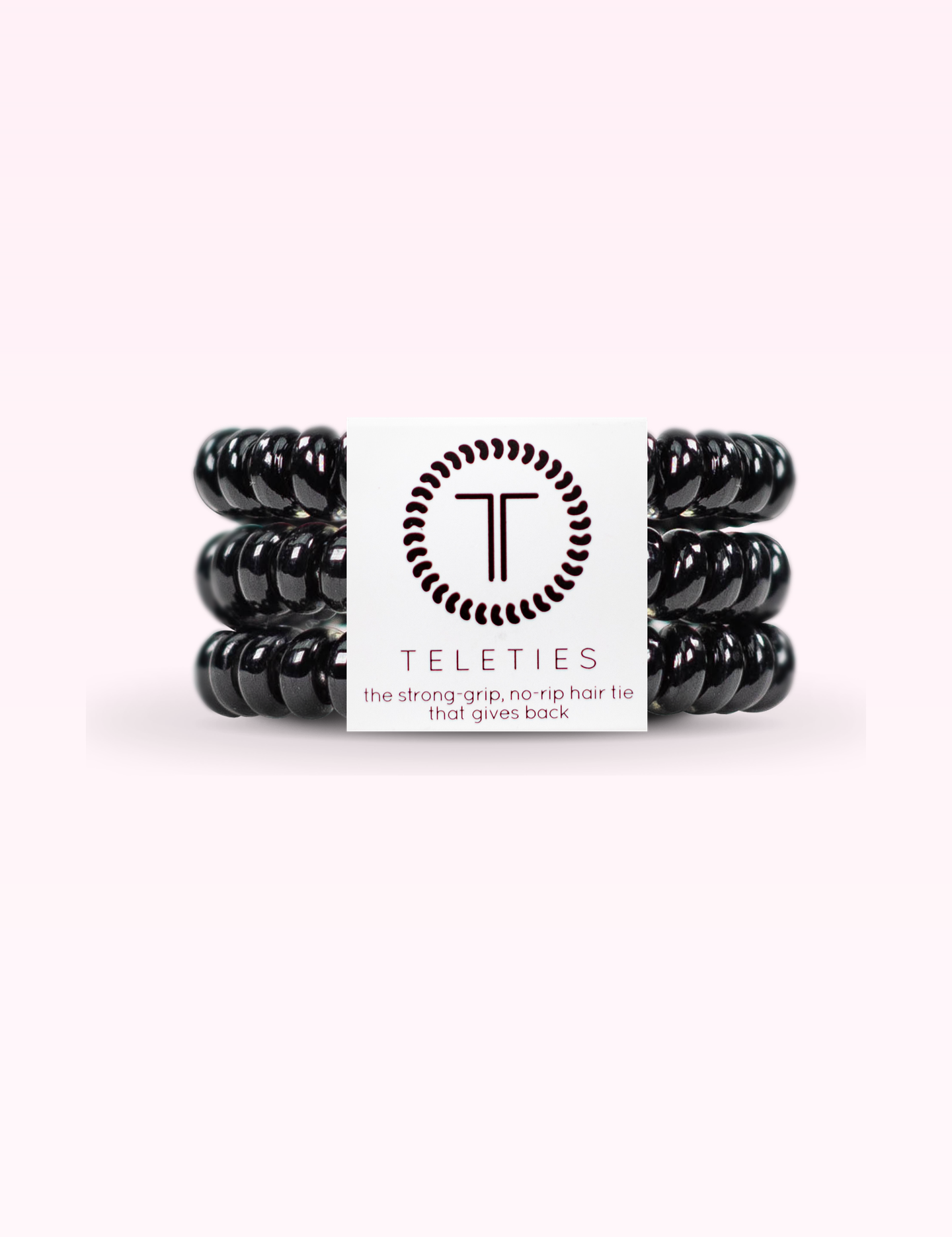 Ninety Nine Boutique super-pale pink accessory product photo: Spiral Hair Coils | Small | Jet Black (September 30, 2026)