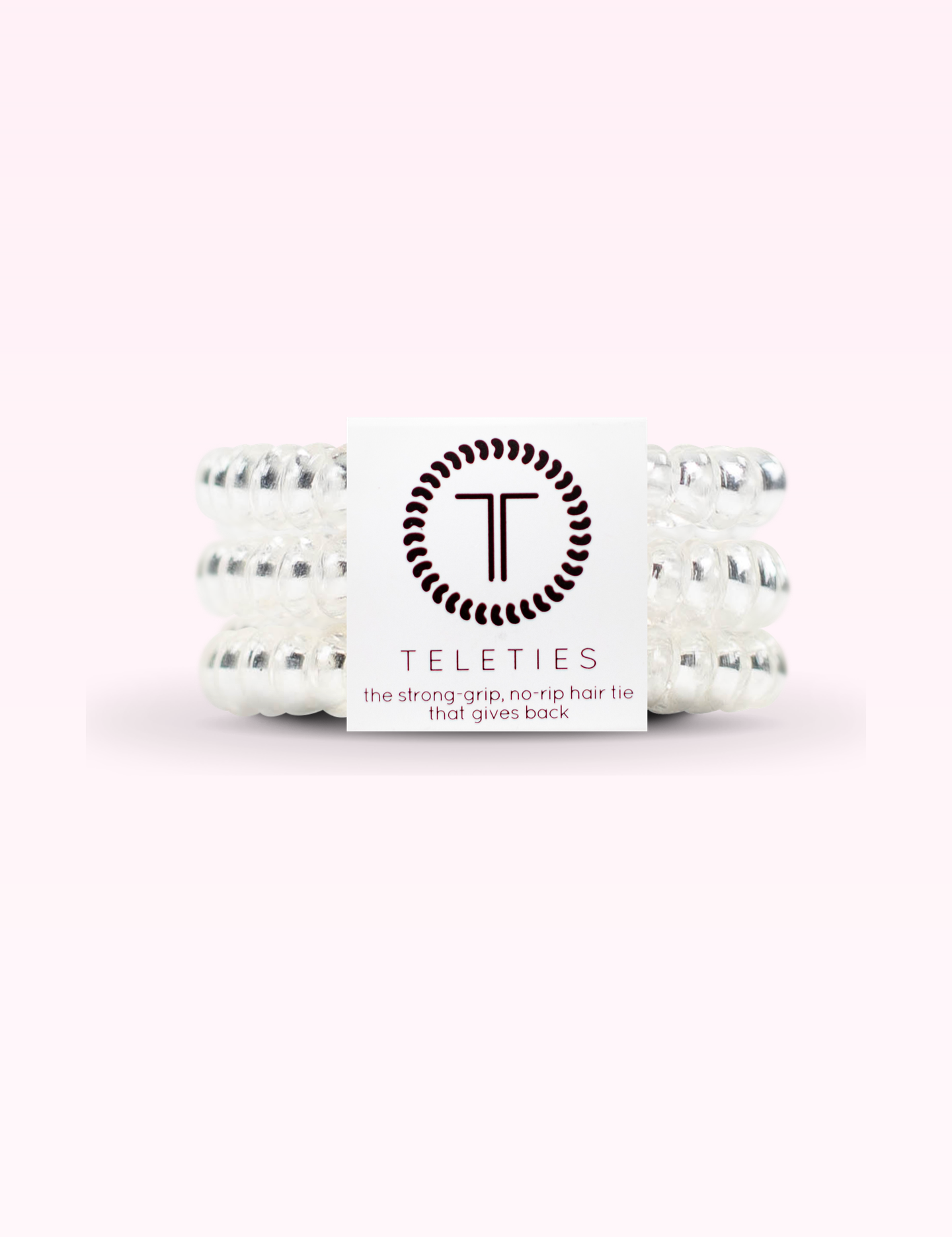 Ninety Nine Boutique super-pale pink accessory product photo: Spiral Hair Coils | Small | Crystal Clear (September 30, 2026)