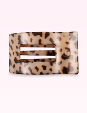 Ninety Nine Boutique super-pale pink accessory product photo: Flat Rectangle Hair Clip | Small | Blonde Tortoise (September 30, 2026)