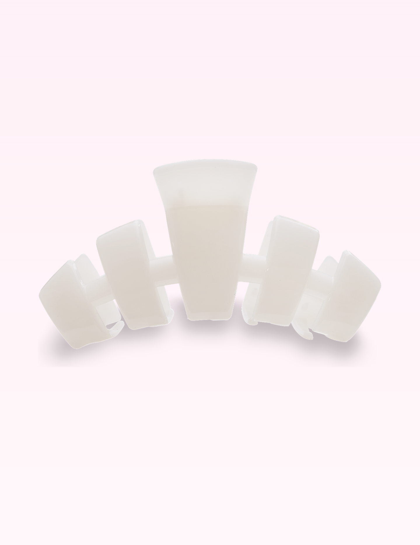 Ninety Nine Boutique super-pale pink accessory product photo: Classic Hair Clip | Large | Coconut White (September 30, 2026)
