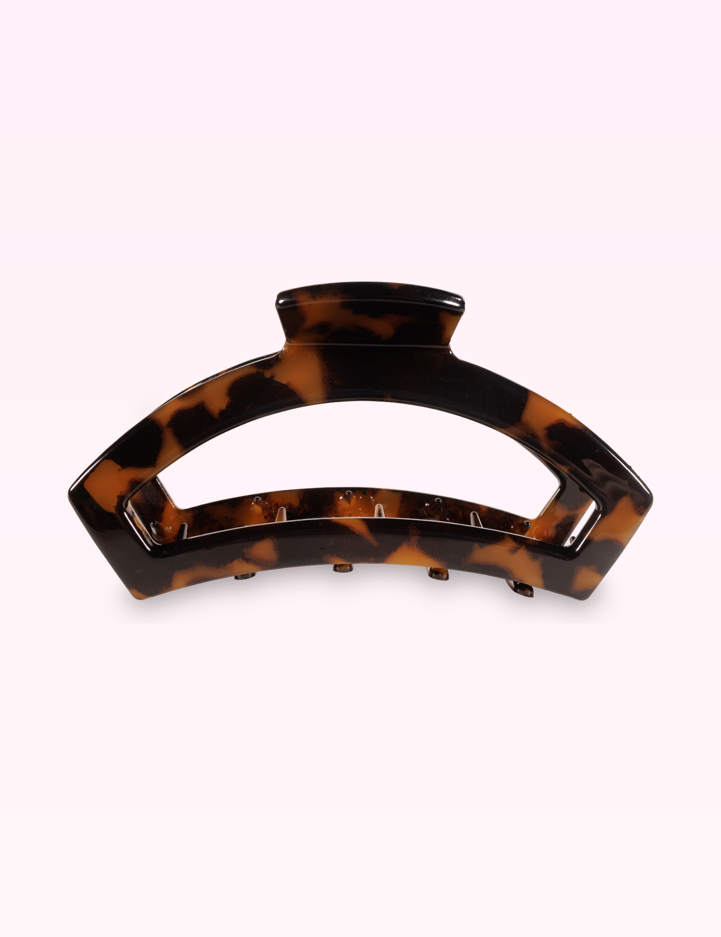 Ninety Nine Boutique super-pale pink accessory product photo: Open Hair Clip | Small | Tortoise (September 30, 2026)