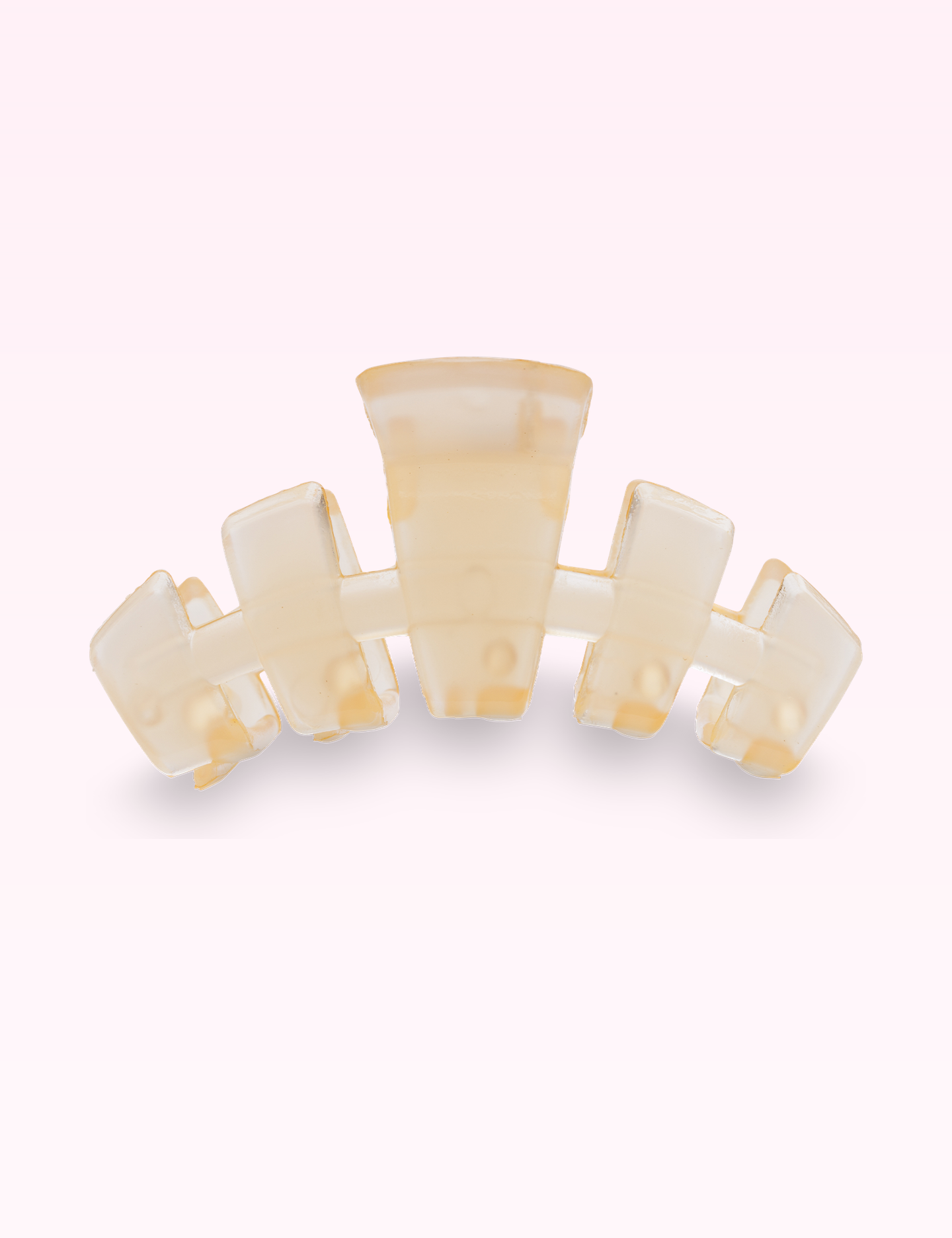 Ninety Nine Boutique super-pale pink accessory product photo: Classic Hair Clip | Tiny | Almond Beige (September 30, 2026)