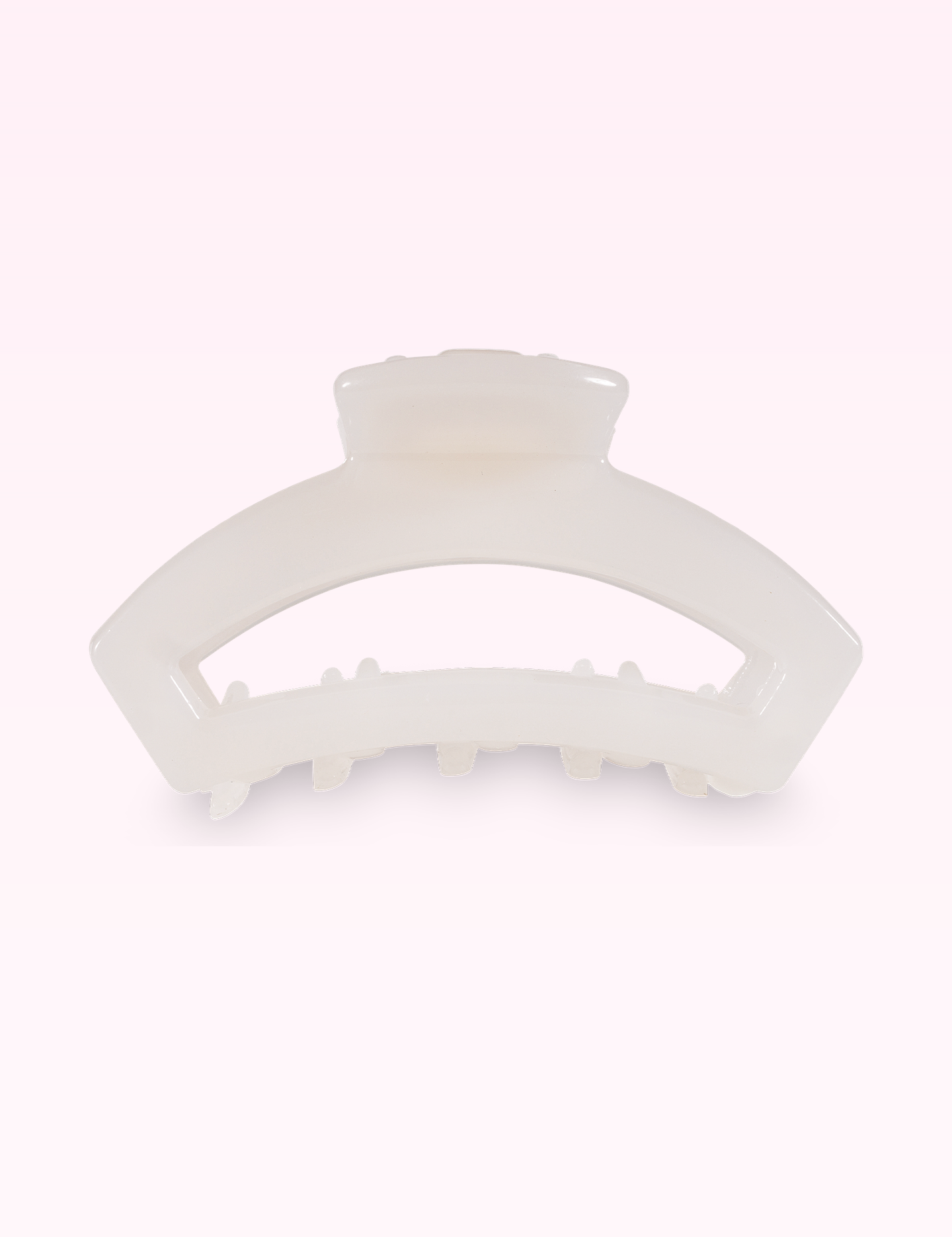 Ninety Nine Boutique super-pale pink accessory product photo: Open Hair Clip | Tiny | Coconut White (September 30, 2026)