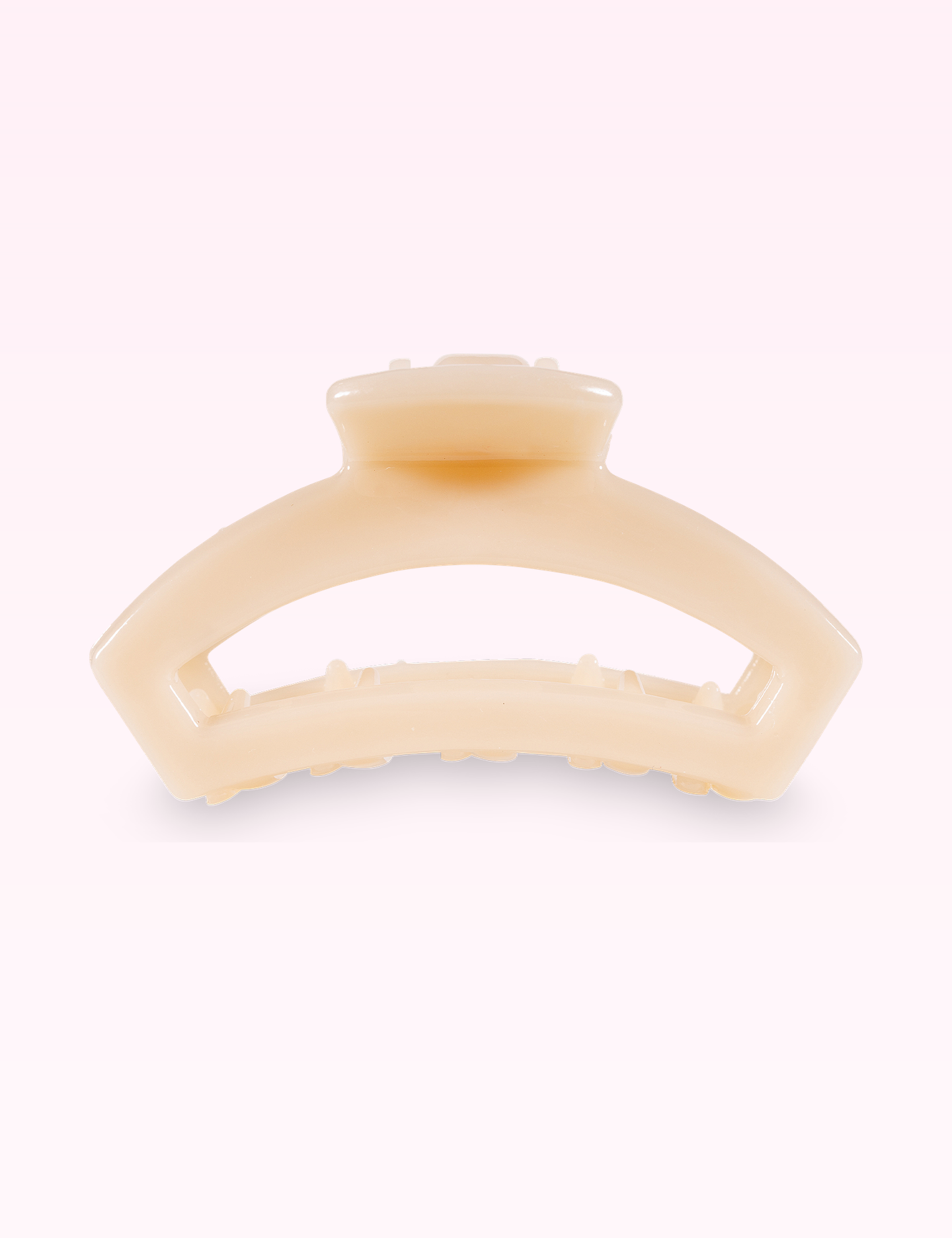 Ninety Nine Boutique super-pale pink accessory product photo: Open Hair Clip | Tiny | Almond Beige (September 30, 2026)