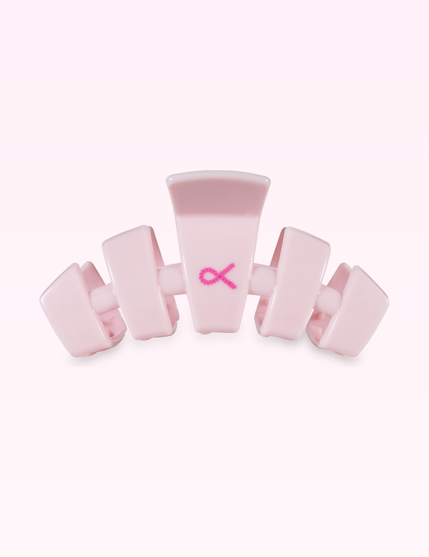 Ninety Nine Boutique super-pale pink accessory product photo: Classic Hair Clip | Large | Pink Ribbon Power (September 30, 2026)