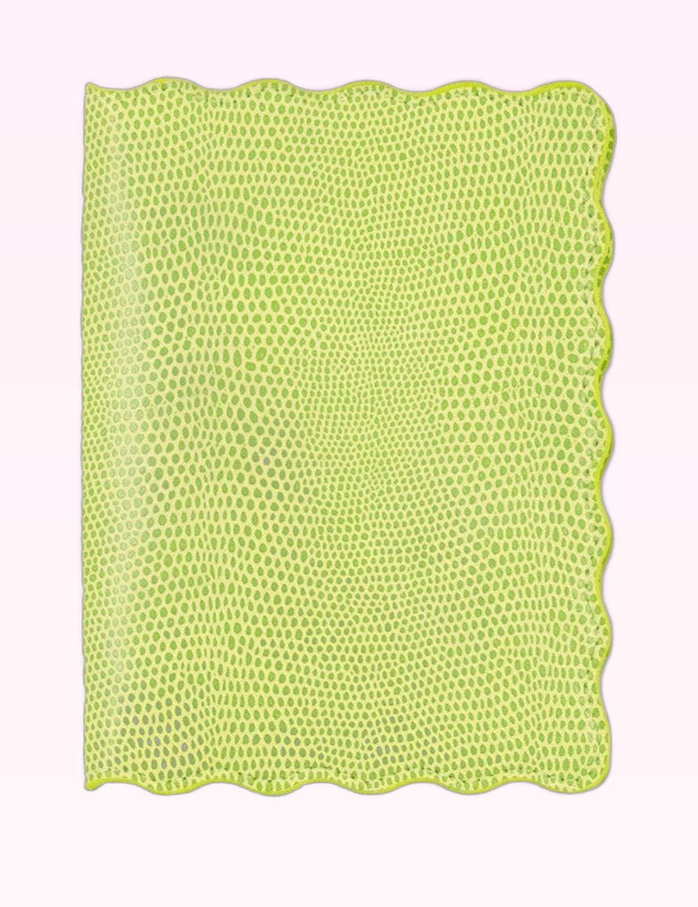 Ninety Nine Boutique super-pale pink accessory product photo: Green Lizard Scallop Passport Holder (September 30, 2026)