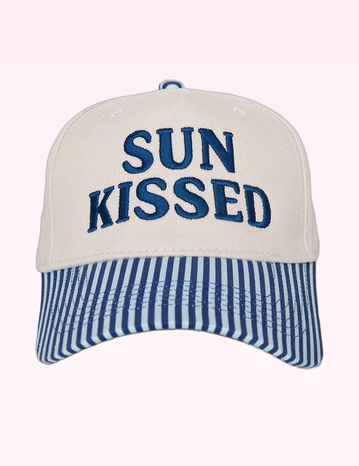 Ninety Nine Boutique super-pale pink accessory product photo: Navy Sunkissed Trucker Hat (September 30, 2026)