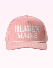 Ninety Nine Boutique super-pale pink accessory product photo: Pink Heaven Made Corduroy Rope Hat (September 30, 2026)