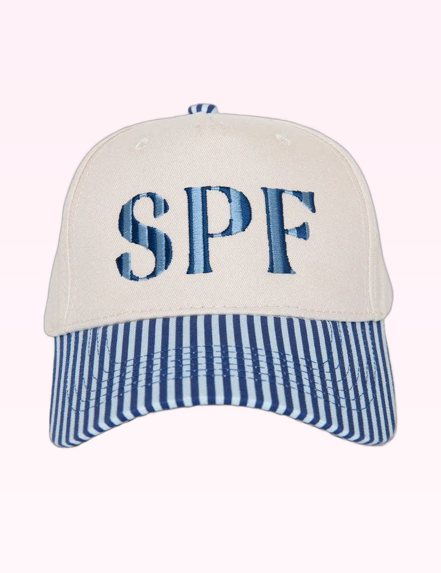 Ninety Nine Boutique super-pale pink accessory product photo: Navy SPF Trucker Hat (September 30, 2026)