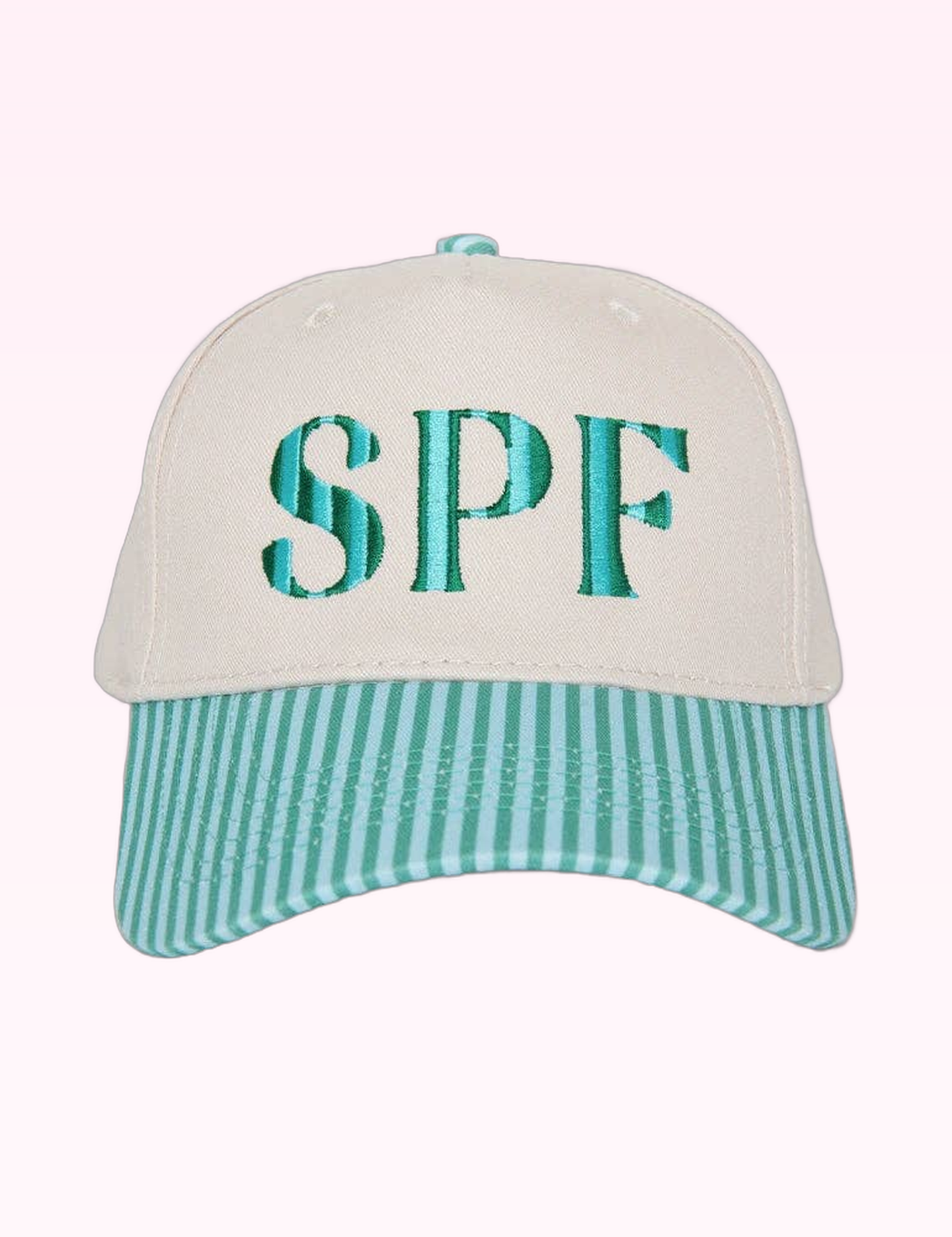 Ninety Nine Boutique super-pale pink accessory product photo: Blue SPF Trucker Hat (September 30, 2026)