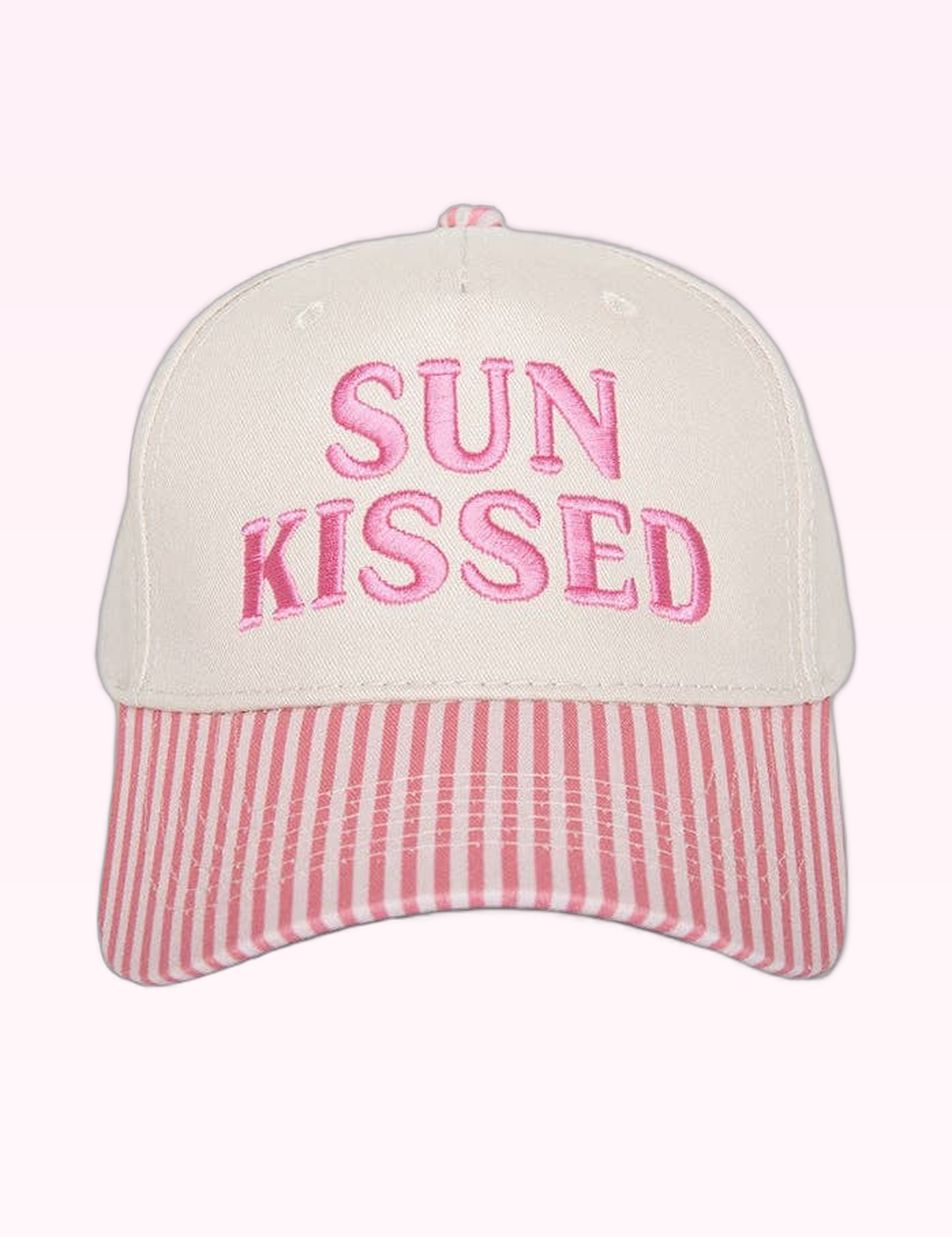 Ninety Nine Boutique super-pale pink accessory product photo: Pink Sunkissed Trucker Hat (September 30, 2026)
