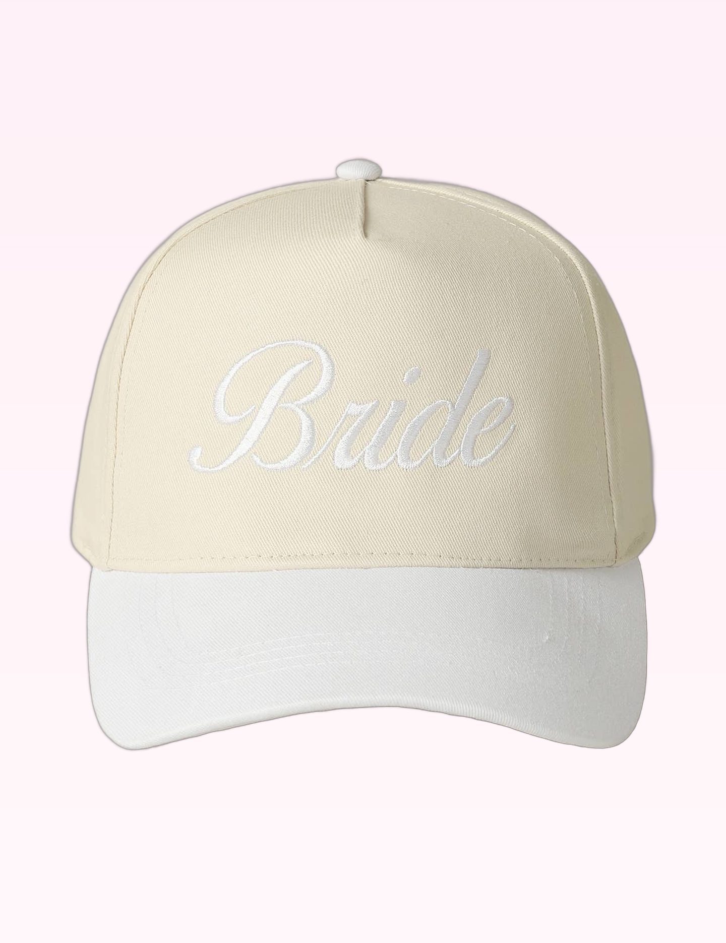 Ninety Nine Boutique super-pale pink accessory product photo: White Bride Trucker Hat (September 30, 2026)