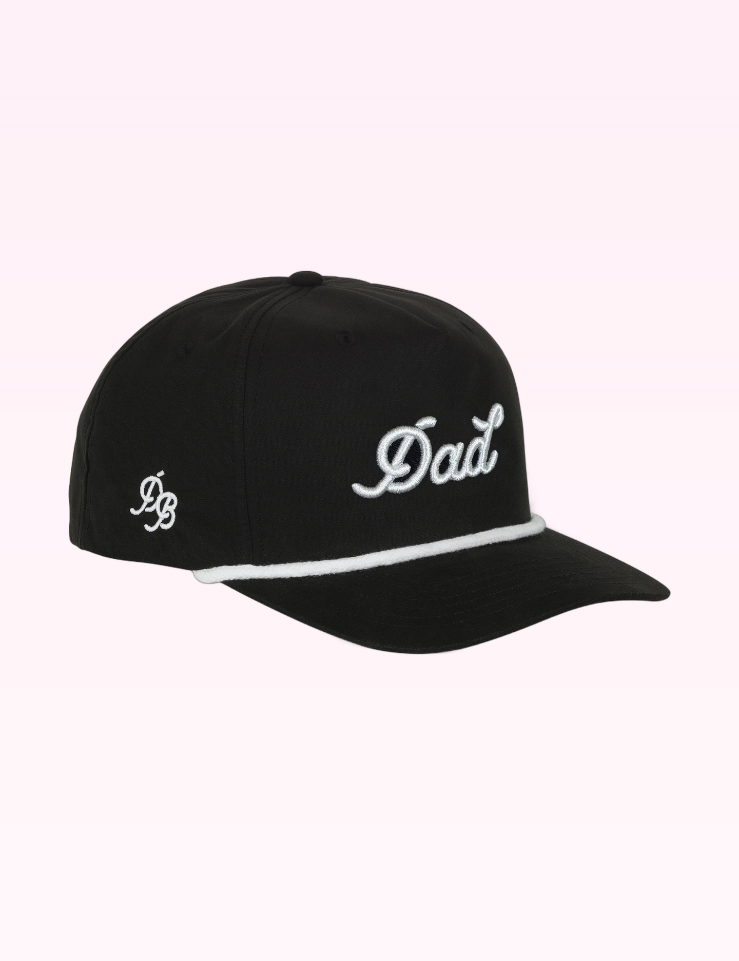 Ninety Nine Boutique super-pale pink accessory product photo: Black & White Dad Rope Hat (September 30, 2026)