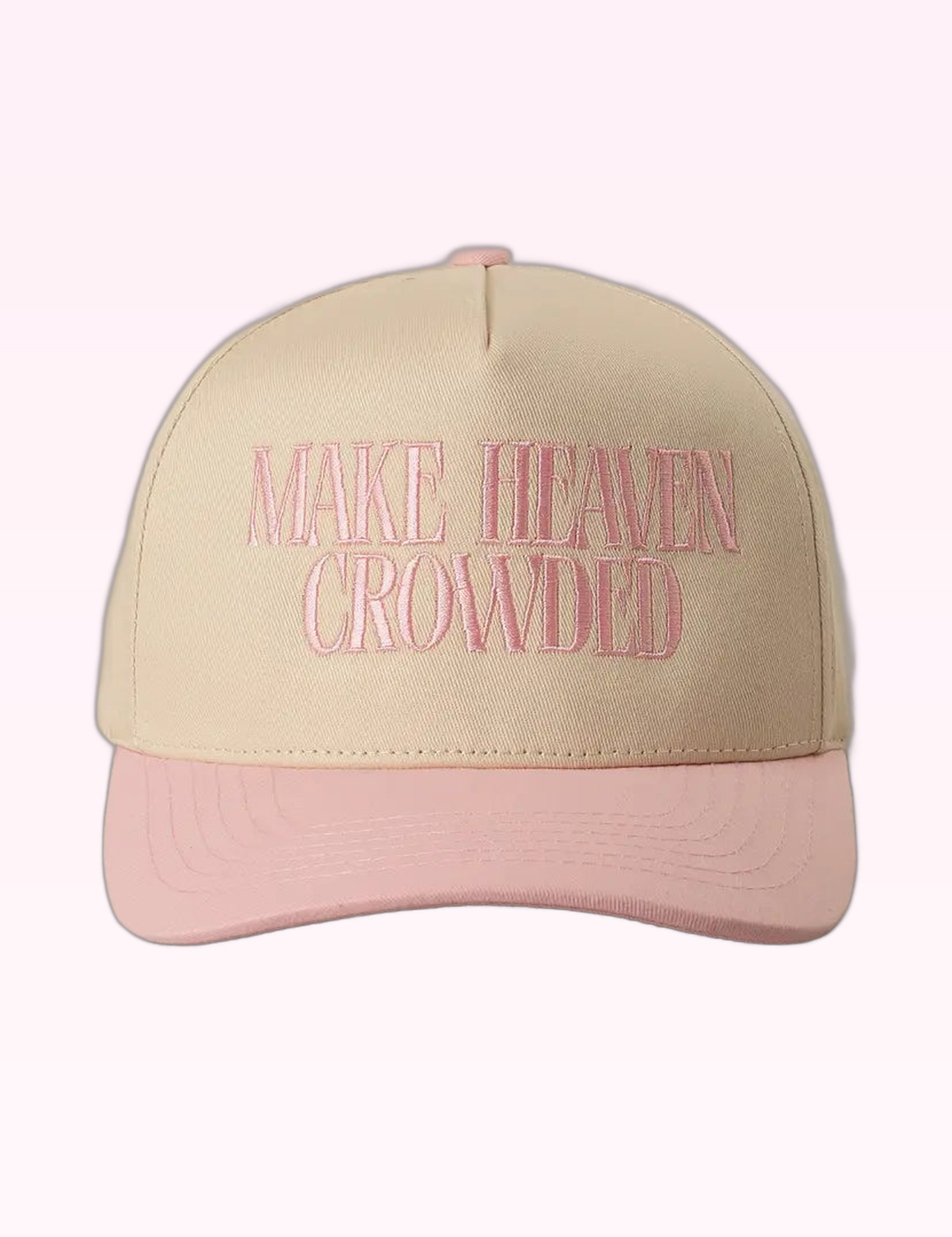 Ninety Nine Boutique super-pale pink accessory product photo: Light Pink Make Heaven Crowded Hat (September 30, 2026)