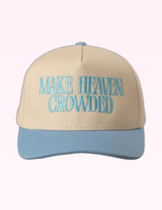 Ninety Nine Boutique super-pale pink accessory product photo: Light Blue Make Heaven Crowded Hat (September 30, 2026)