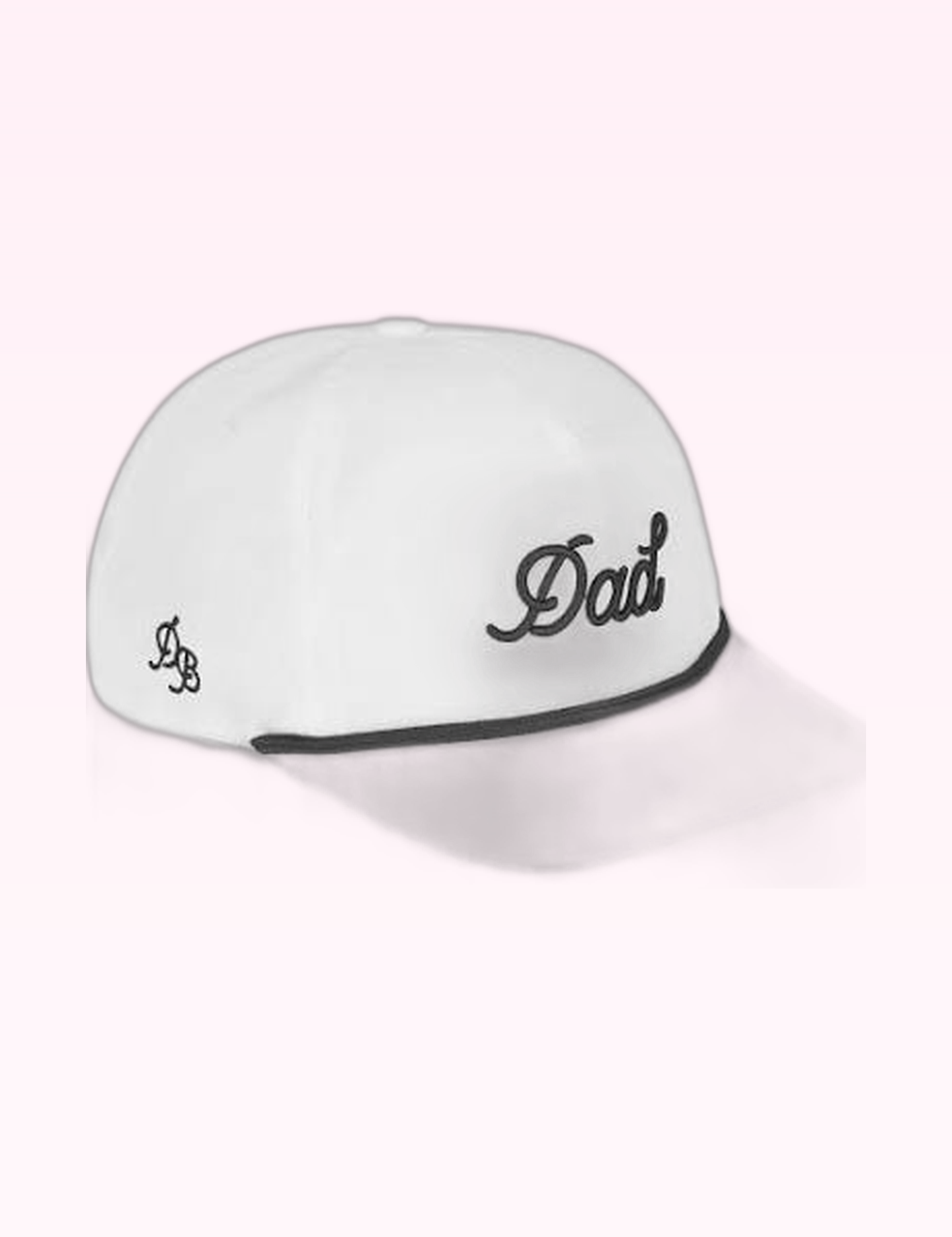 Ninety Nine Boutique super-pale pink accessory product photo: White & Black  Dad Rope Hat (September 30, 2026)
