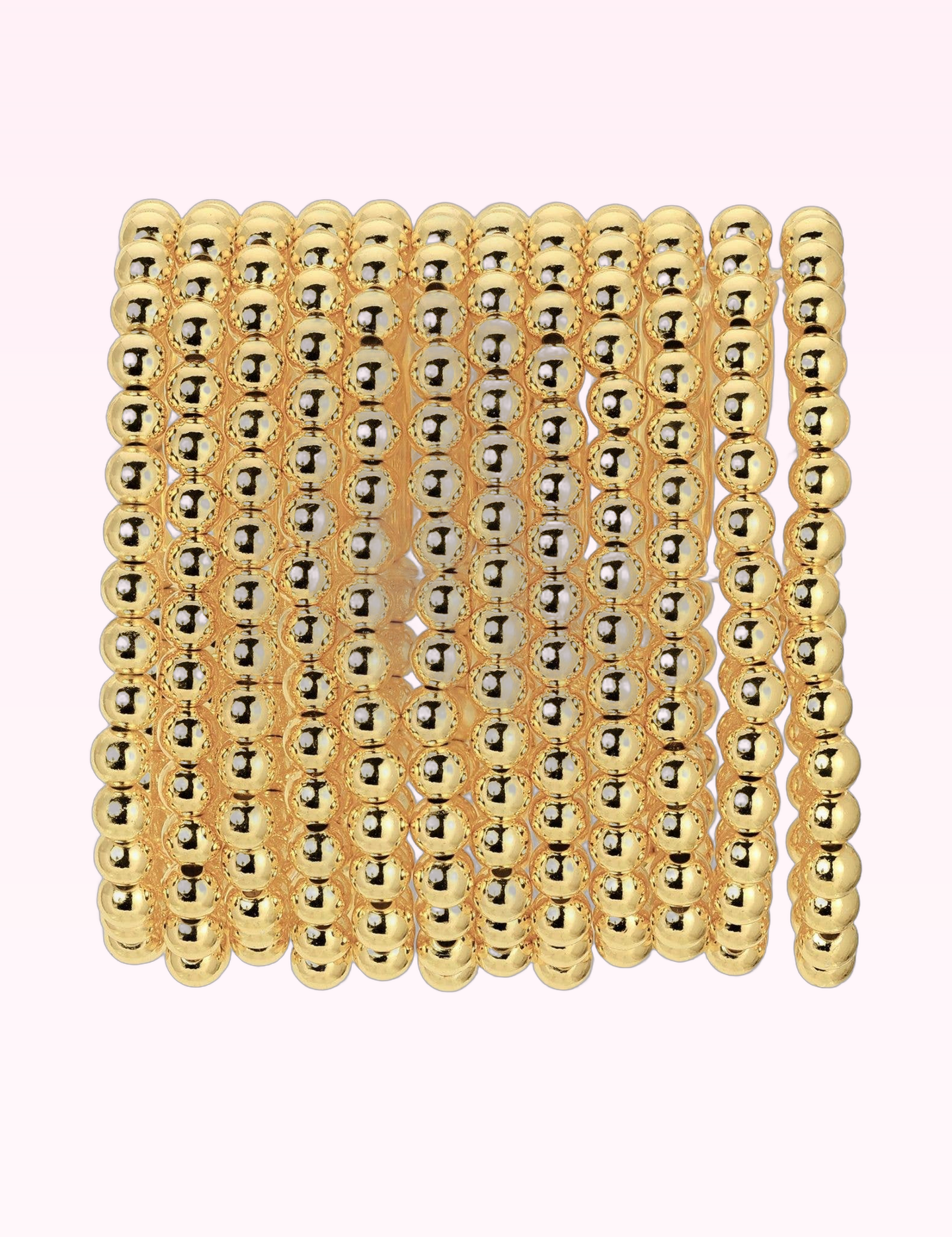 Ninety Nine Boutique super-pale pink accessory product photo: 6mm Beaded Bracelet (September 30, 2026)