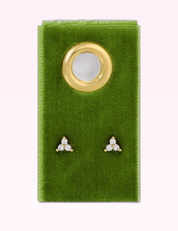 Ninety Nine Boutique super-pale pink accessory product photo: Triple Cluster Studs on Velvet Tag (September 30, 2026)