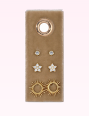 Ninety Nine Boutique super-pale pink accessory product photo: Star Velvet Stud Gift Set (September 30, 2026)