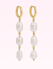 Ninety Nine Boutique super-pale pink accessory product photo: Triple Pearl Huggies (September 30, 2026)