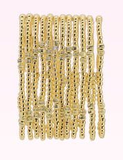 Ninety Nine Boutique super-pale pink accessory product photo: 3mm Stretch Bead Bracelets with Textured Larger Bead Accents (September 30, 2026)