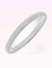 Ninety Nine Boutique super-pale pink accessory product photo: Silver Florence Skinny Watchband Bangle (September 30, 2026)