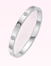 Ninety Nine Boutique super-pale pink accessory product photo: Silver Stainless Steel Bangle (September 30, 2026)